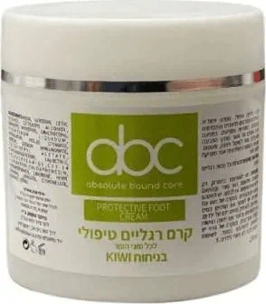 ABC קרם רגליים טיפולי ABC למניעת יובש בכף הרגל בניחוח קיווי 250ML
