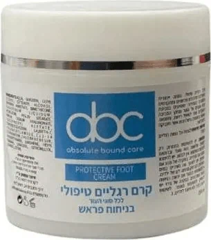 ABC קרם רגליים טיפולי ABC למניעת יובש בכף הרגל בניחוח פראש 250ML